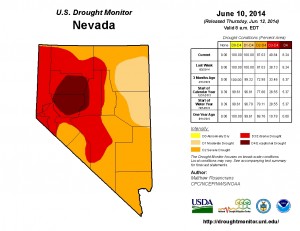 Nevada Drought Monitor June 10th