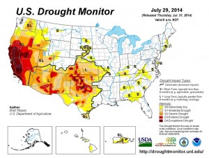US Drought Monitor July 29