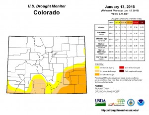 CO Drought Monitor 1-13-15