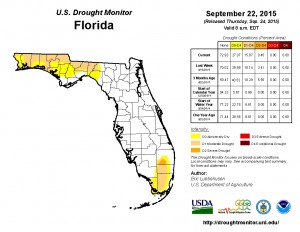 FL Drought Monitor 9-22-15