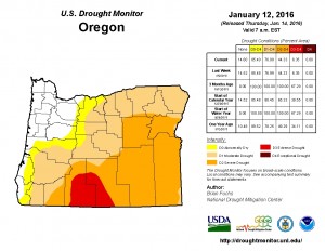 OR Drought Monitor 1-12-16